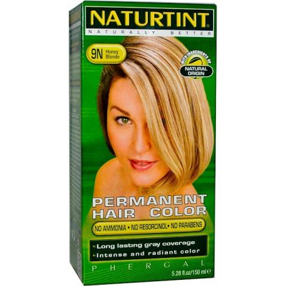 NATURTINT, PERMANENT HAIR COLOR, 9N HONEY BLONDE, 5.28 FL OZ / 150ml