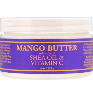 NUBIAN HERITAGE, MANGO BUTTER INFUSED WITH SHEA OIL & VITAMIN C, 4 OZ / 113g