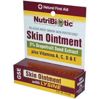 NUTRIBIOTIC, SKIN OINTMENT, 2% GRAPEFRUIT SEED EXTRACT WITH LYSINE, .5 FL OZ / 15ml