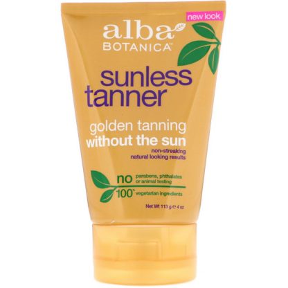 ALBA BOTANICA, SUNLESS TANNER, 4 OZ / 113g