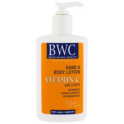 BEAUTY WITHOUT CRUELTY, VITAMIN C, WITH COQ10, HAND AND BODY LOTION, 8.5 FL OZ / 250ml