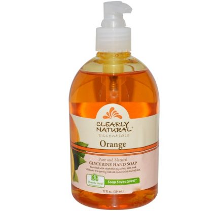 CLEARLY NATURAL, ESSENTIALS, GLYCERINE HAND SOAP, ORANGE, 12 FL OZ / 354ml