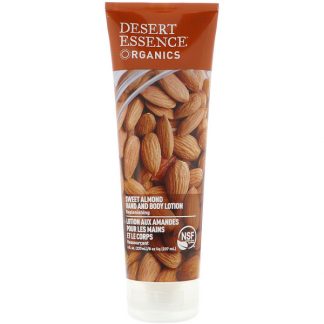 DESERT ESSENCE, ORGANICS, HAND AND BODY LOTION, SWEET ALMOND, 8 FL OZ / 237ml