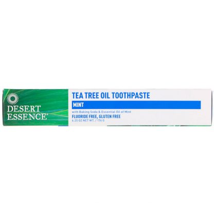 DESERT ESSENCE, TEA TREE OIL TOOTHPASTE, MINT, 6.25 OZ / 176g