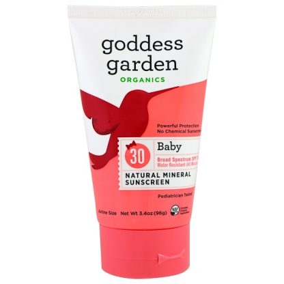 GODDESS GARDEN, ORGANICS, BABY NATURAL MINERAL SUNSCREEN, SPF 30, 3.4 OZ / 96g