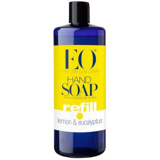 EO PRODUCTS, HAND SOAP, REFILL, LEMON & EUCALYPTUS, 32 FL OZ / 946ml