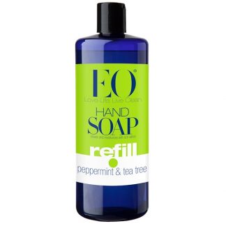 EO PRODUCTS, HAND SOAP, REFILL, PEPPERMINT & TEA TREE, 32 FL OZ / 960ml