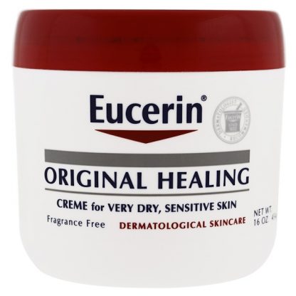 EUCERIN, ORIGINAL HEALING, CREME FOR VERY DRY, SENSITIVE SKIN, FRAGRANCE FREE, 16 OZ / 454g