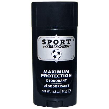 HERBAN COWBOY, SPORT, MAXIMUM PROTECTION DEODORANT, 2.8 OZ / 80g