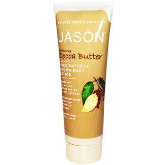 JASON NATURAL, HAND & BODY LOTION, SOFTENING COCOA BUTTER, 8 OZ / 227g
