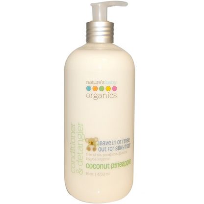 NATURE'S BABY ORGANICS, CONDITIONER & DETANGLER, COCONUT PINEAPPLE, 16 OZ / 473.2ml