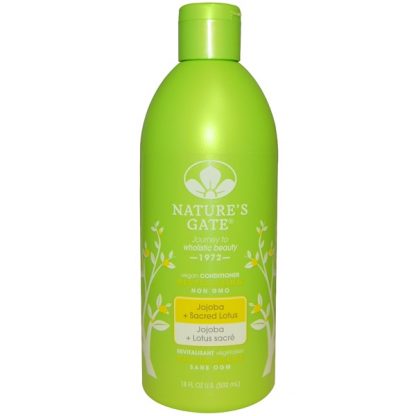 NATURE'S GATE, CONDITIONER, REVITALIZING, VEGAN, JOJOBA + SACRED LOTUS, 18 FL OZ / 532ml