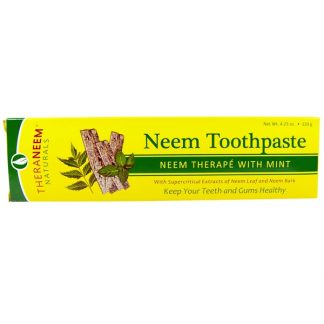 ORGANIX SOUTH, THERANEEM NATURALS, NEEM THERAP? WITH MINT, NEEM TOOTHPASTE, 4.23 OZ / 120g