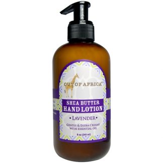 OUT OF AFRICA, SHEA BUTTER HAND LOTION, LAVENDER, 8 OZ / 240ml