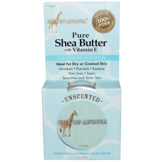 OUT OF AFRICA, PURE SHEA BUTTER, WITH VITAMIN E, UNSCENTED, 5 OZ / 142g