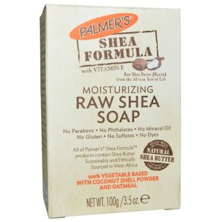 PALMER'S, SHEA FORMULA, RAW SHEA SOAP, WITH VITAMIN E, 3.5 OZ / 100g