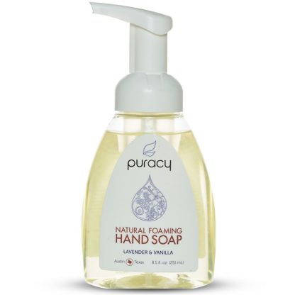 PURACY, NATURAL FOAMING HAND SOAP, LAVENDER & VANILLA, 8.5 FL OZ / 251ml