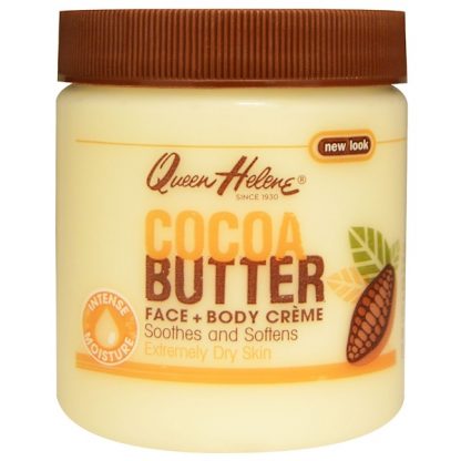 QUEEN HELENE, COCOA BUTTER FACE + BODY CREME, 4.8 OZ / 136g