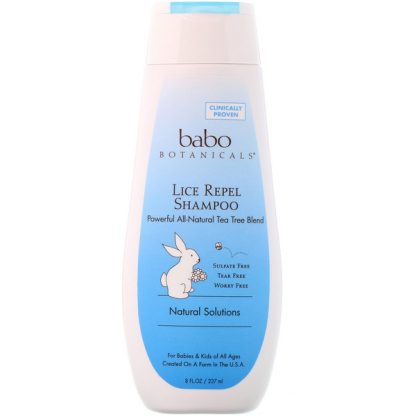 BABO BOTANICALS, LICE REPEL SHAMPOO, 8 FL OZ / 237ml