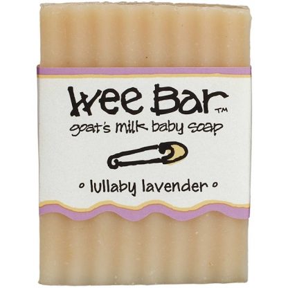 INDIGO WILD, WEE BAR, GOAT'S MILK BABY SOAP, LULLABY LAVENDER, 3 OZ BAR