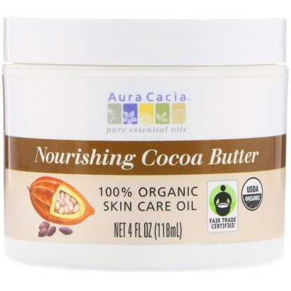 AURA CACIA, NOURISHING COCOA BUTTER, 4 FL OZ / 118ml