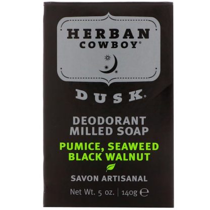 HERBAN COWBOY, DEODORANT MILLED SOAP, DUSK, 5 OZ / 140g