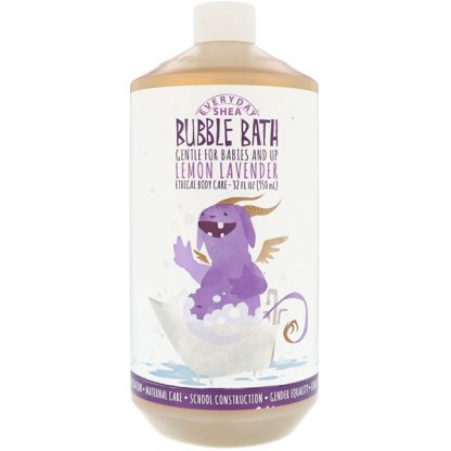 EVERYDAY SHEA, BUBBLE BATH, BABIES & KIDS, LEMON LAVENDER, 32 FL OZ / 950ml