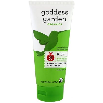 GODDESS GARDEN, ORGANICS, KIDS, NATURAL SUNSCREEN, SPF 30, 6 OZ / 170g