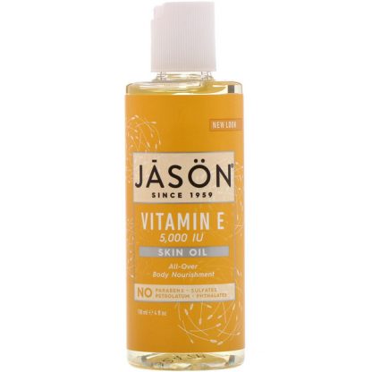 JASON NATURAL, VITAMIN E SKIN OIL, 5,000 IU, 4 FL OZ / 118ml