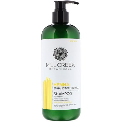 MILL CREEK BOTANICALS, HENNA SHAMPOO, ENHANCING FORMULA, 14 FL OZ / 414ml