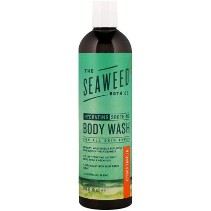 THE SEAWEED BATH CO., HYDRATING SOOTHING BODY WASH, CITRUS VANILLA, 12 FL OZ / 354ml