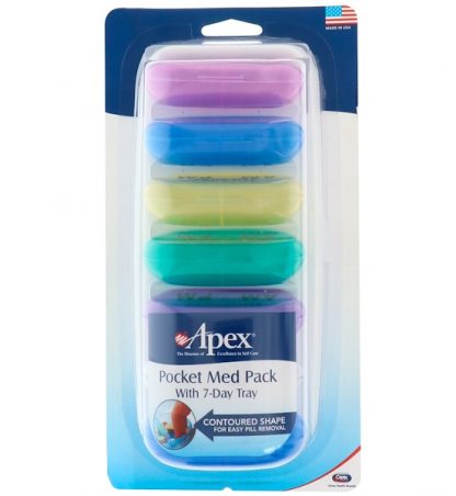 APEX, POCKET MED PACK WITH 7-DAY TRAY