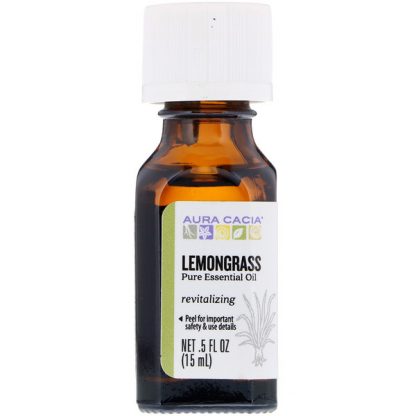 AURA CACIA, PURE ESSENTIAL OIL, LEMONGRASS, .5 FL OZ / 15ml