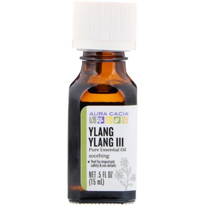 AURA CACIA, PURE ESSENTIAL OIL, YLANG YLANG III, .5 FL OZ / 15ml