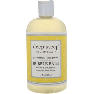 DEEP STEEP, BUBBLE BATH, GRAPEFRUIT - BERGAMOT, 17 FL OZ / 503ml