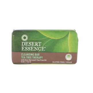 DESERT ESSENCE, CLEANSING BAR TEA TREE THERAPY, 5 OZ / 142g