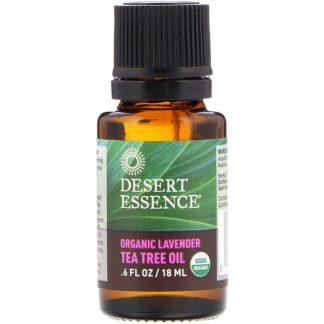 DESERT ESSENCE, ORGANIC LAVENDER TEA TREE OIL, .6 FL OZ / 18ml