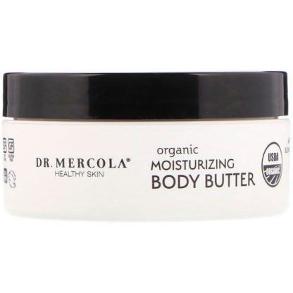 DR. MERCOLA, ORGANIC MOISTURIZING BODY BUTTER, UNSCENTED, 4 OZ / 113g