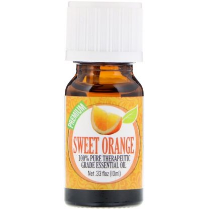 HEALING SOLUTIONS, 100% PURE THERAPEUTIC GRADE ESSENTIAL OIL, SWEET ORANGE, 0.33 FL OZ / 10ml