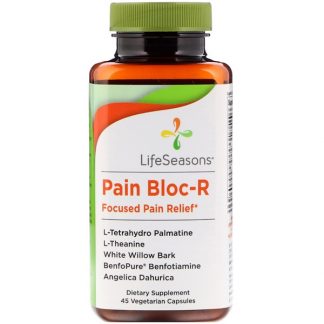 LIFESEASONS, PAIN BLOC-R, FOCUSED PAIN RELIEF, 45 VEGETARIAN CAPSULES