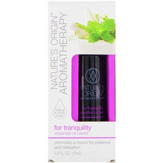 NATURE'S ORIGIN, AROMATHERAPY, ESSENTIAL OIL BLEND, FOR TRANQUILITY, 0.5 FL OZ / 15ml
