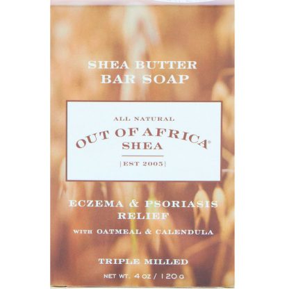 OUT OF AFRICA, SHEA BUTTER BAR SOAP, OATMEAL & CALENDULA, 4 OZ / 120g