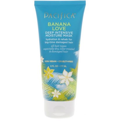 PACIFICA, BANANA LOVE, DEEP INTENSIVE MOISTURE MASK, 6 FL OZ / 177ml