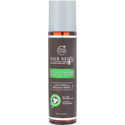 PETAL FRESH, HAIR RESQ, THICKENING TREATMENT, STYLE + THICKEN, STRONG HOLD HAIR SPRAY, 8 FL OZ / 240ml