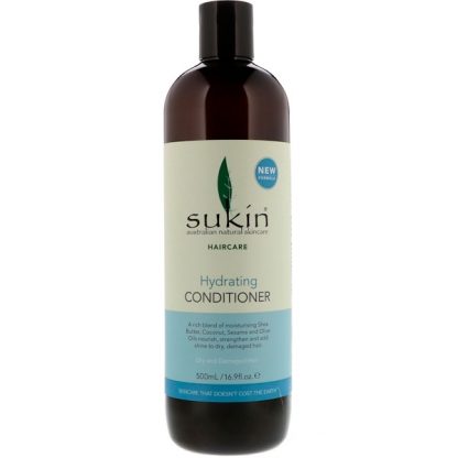 SUKIN, HYDRATING CONDITIONER, DRY AND DAMAGED HAIR, 16.9 FL OZ / 500ml