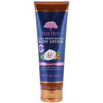 TREE HUT, SHEA MOISTURIZING BODY LOTION, MOROCCAN ROSE, 9 OZ / 255g