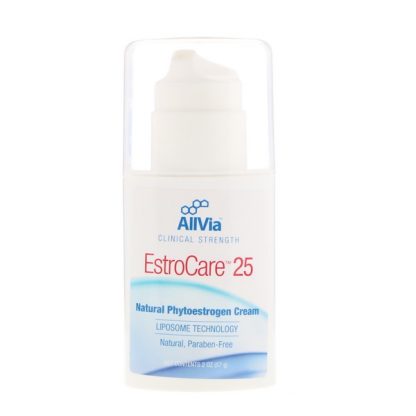 ALLVIA, ESTROCARE 25, NATURAL PHYTOESTROGEN CREAM, 2 OZ / 57g