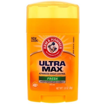 ARM & HAMMER, ULTRAMAX, ANTIPERSPIRANT SOLID DEODORANT, FOR MEN, FRESH, 1.0 OZ / 28g