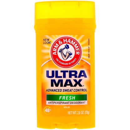 ARM & HAMMER, ULTRAMAX, SOLID ANTIPERSPIRANT DEODORANT, FOR MEN, FRESH, 2.6 OZ / 73g