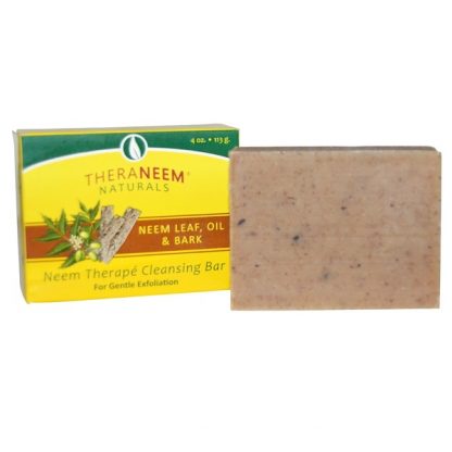 ORGANIX SOUTH, THERANEEM NATURALS, NEEM THERAP? CLEANSING BAR, NEEM LEAF, OIL & BARK, 4 OZ / 113g